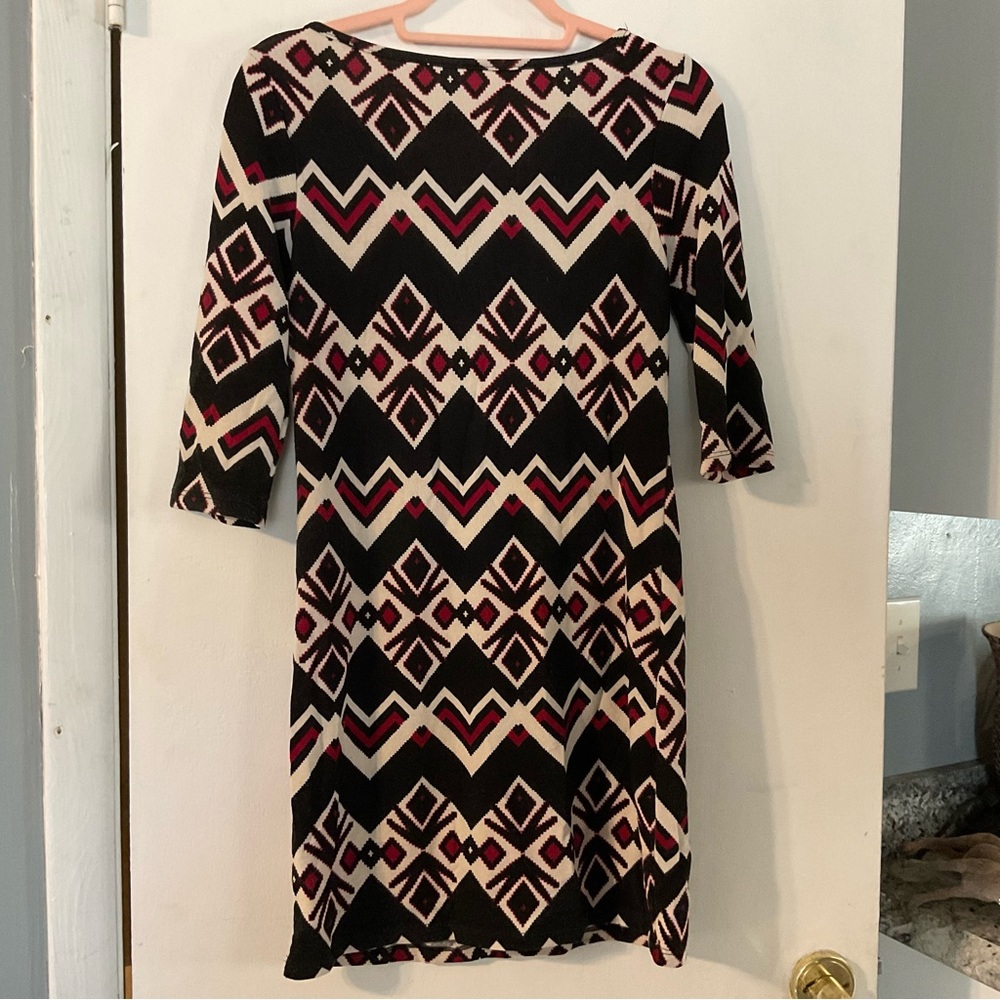 Pink Blush Maternity Aztec Style Short Sleeve Shirt Sz Med - Picture 6 of 7